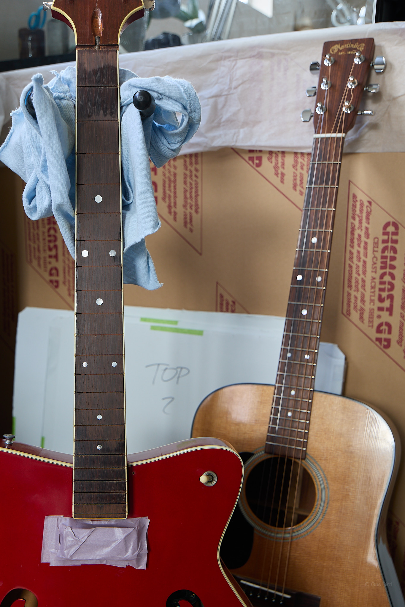 fretboard closeup