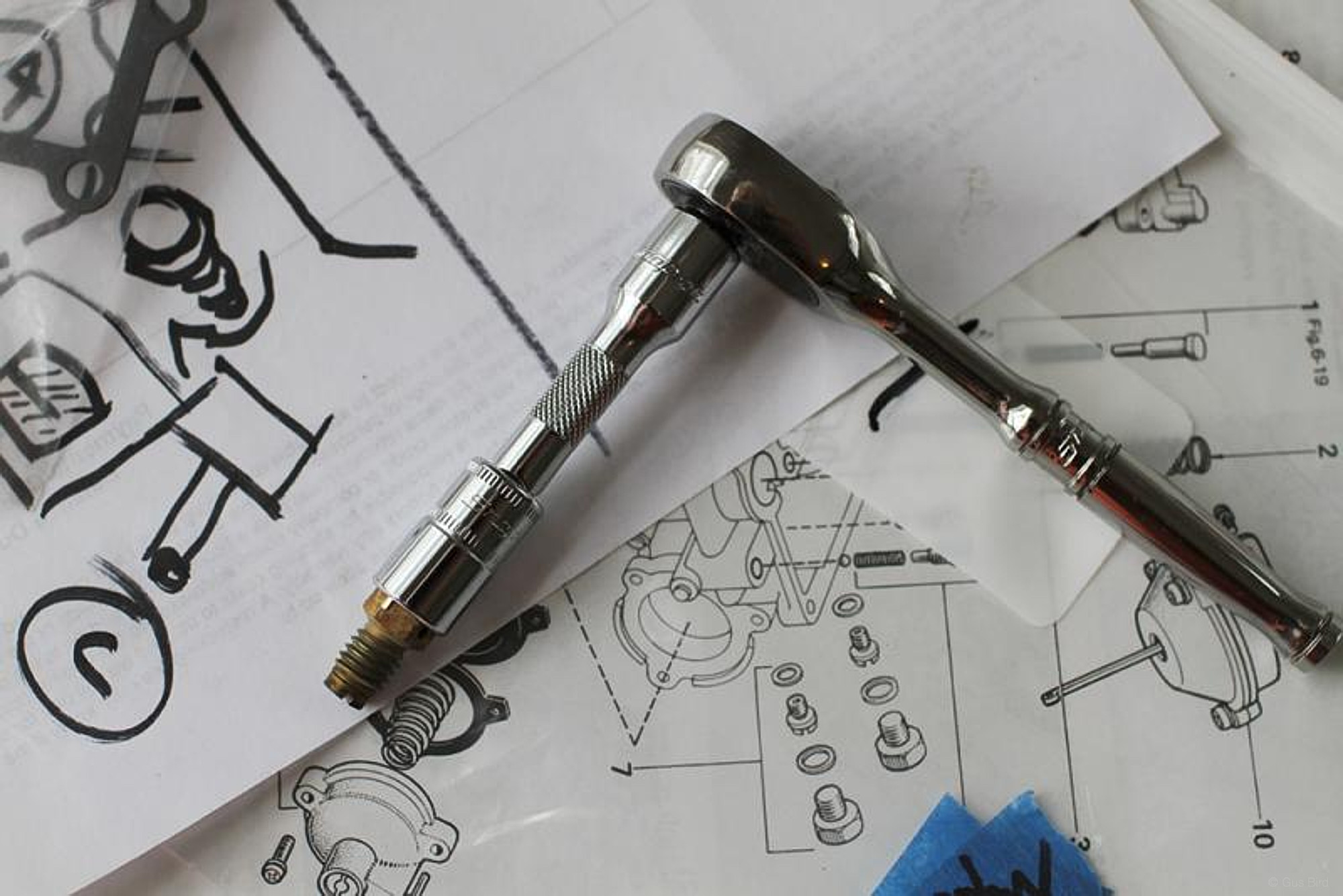 1/4 inch drive ratchet